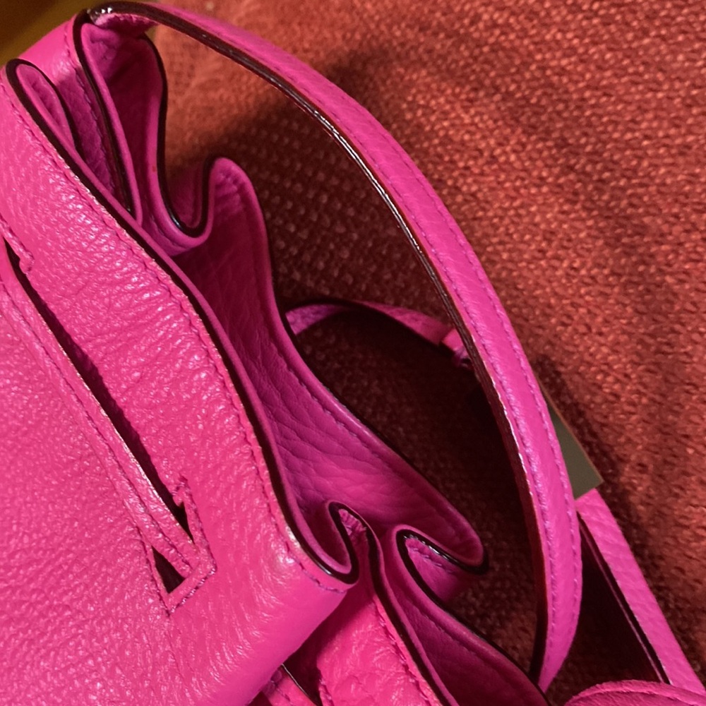 NWOT Kate Spade pink crossbody small bucket leather bag - Picture 4 of 7